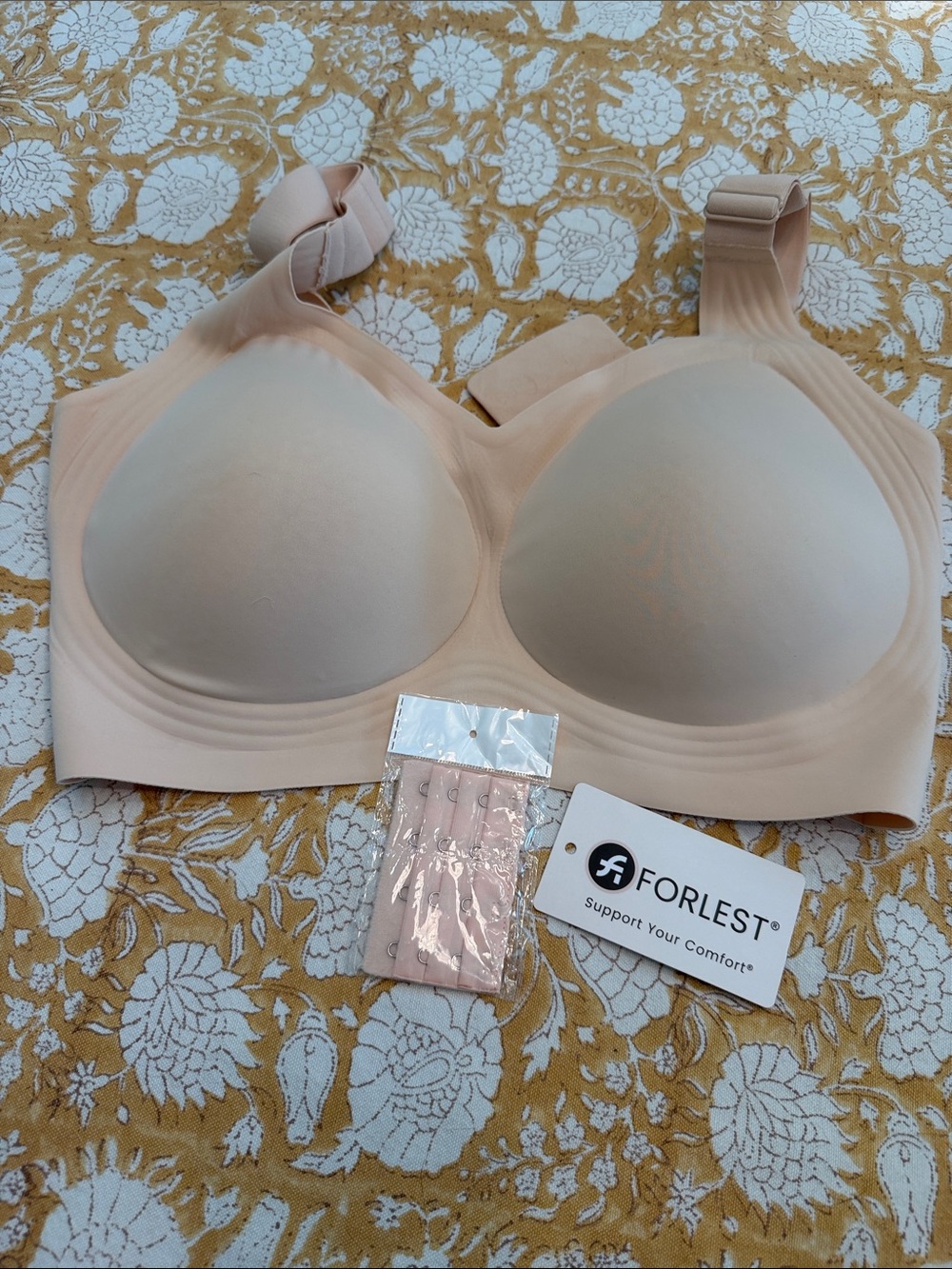 Forlest 2x Kelly 2.0 Seamless Nude Full-Coverage Comfort Jelly Bra NWT